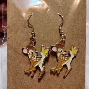 3/$20⭐Disney Bambi Gold Earrings
